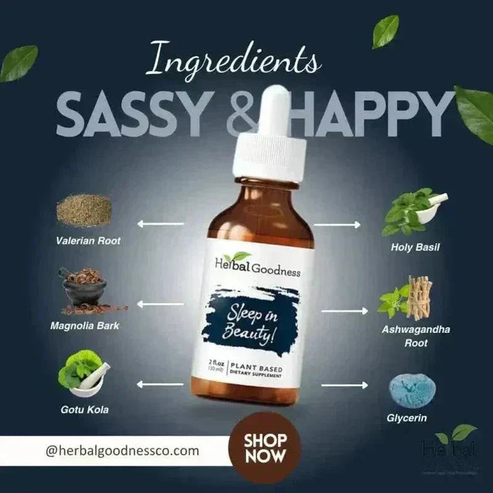 Sleep in Beauty - 2fl.oz - Plant Based - Dietary Supplement Liquid Extract Herbal Goodness