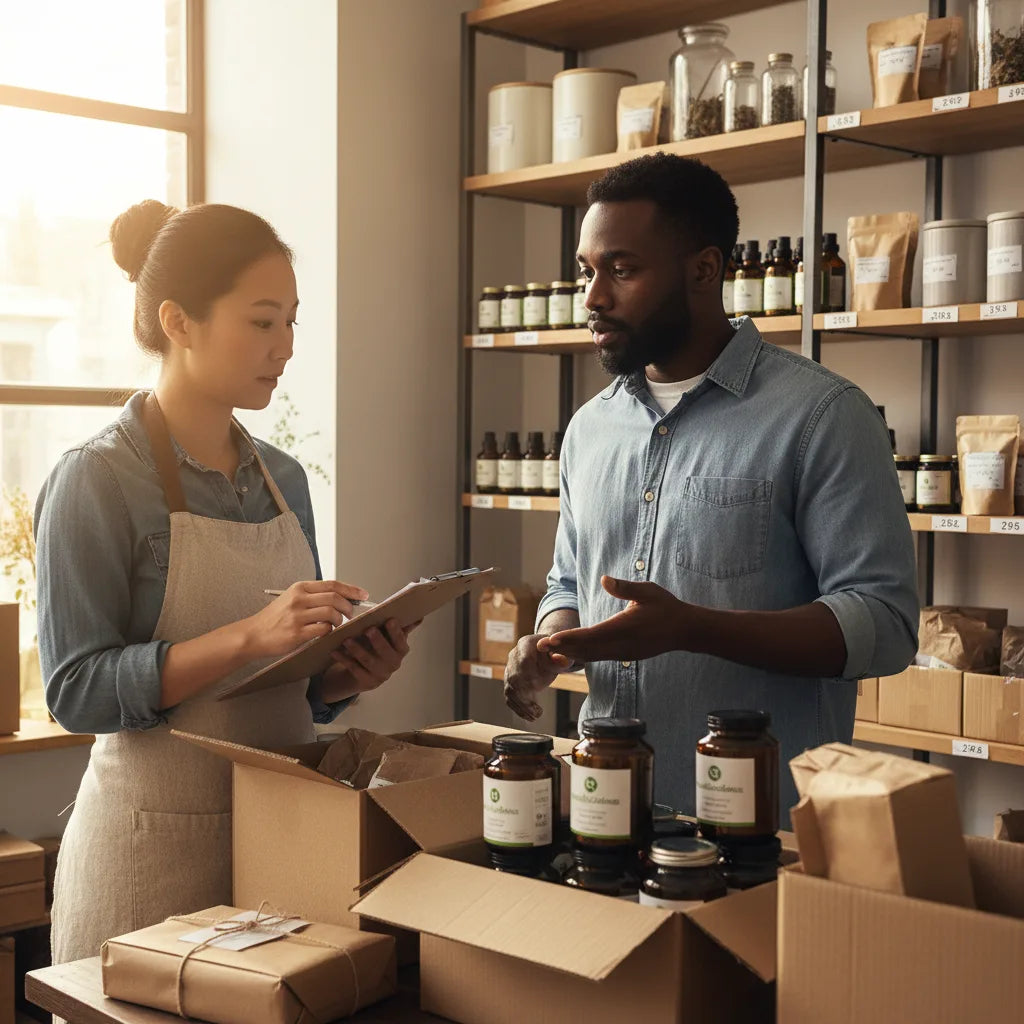 Owners review HerbalGoodness bulk herbal inventory