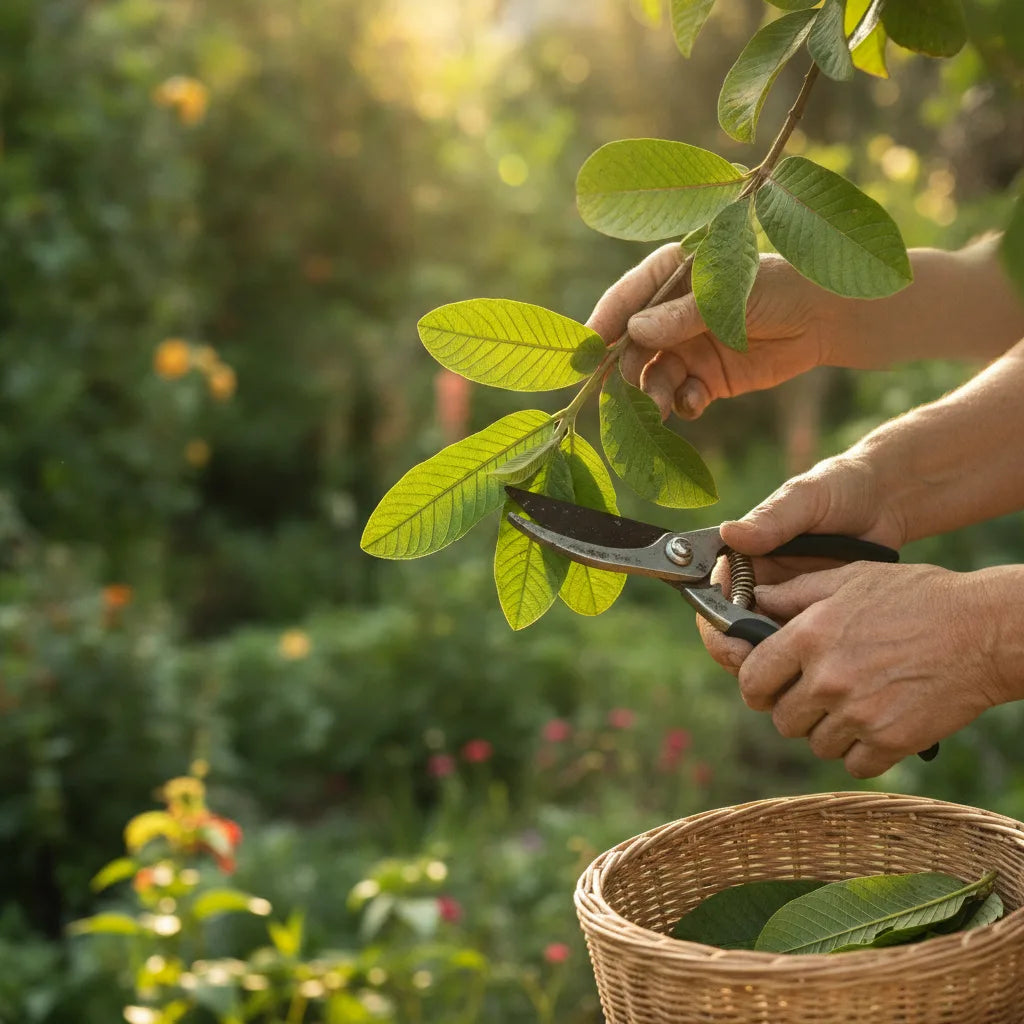 Pruning and grafting guava trees for a steady guava leaf harvest: a beginner’s guide_featured_image