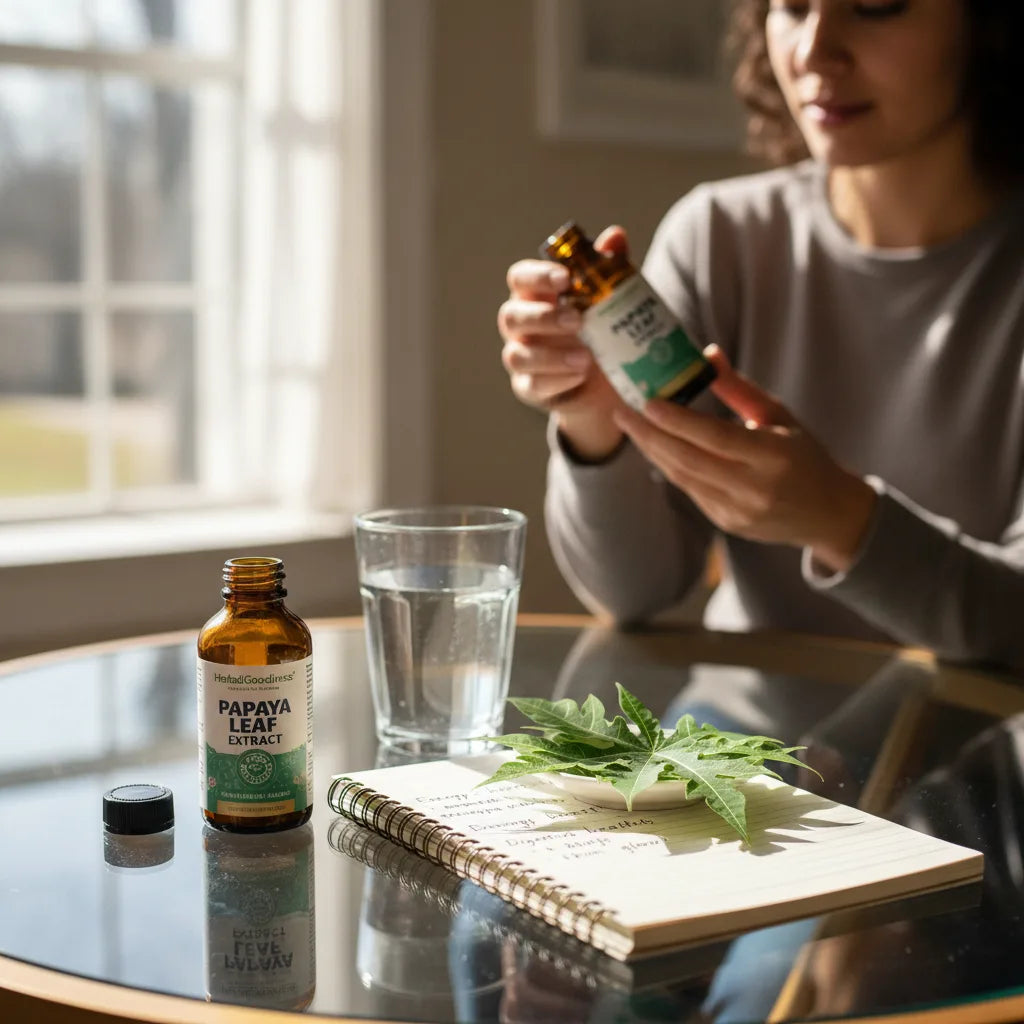 Immune support papaya leaf extract at home
