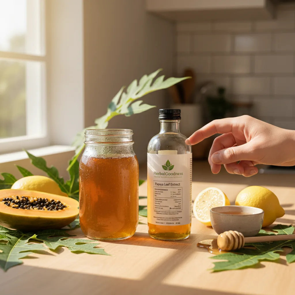 Homemade vs. Store-Bought Papaya Leaf Extract Syrups: Ingredients, Shelf Life, and Label Literacy_featured_image