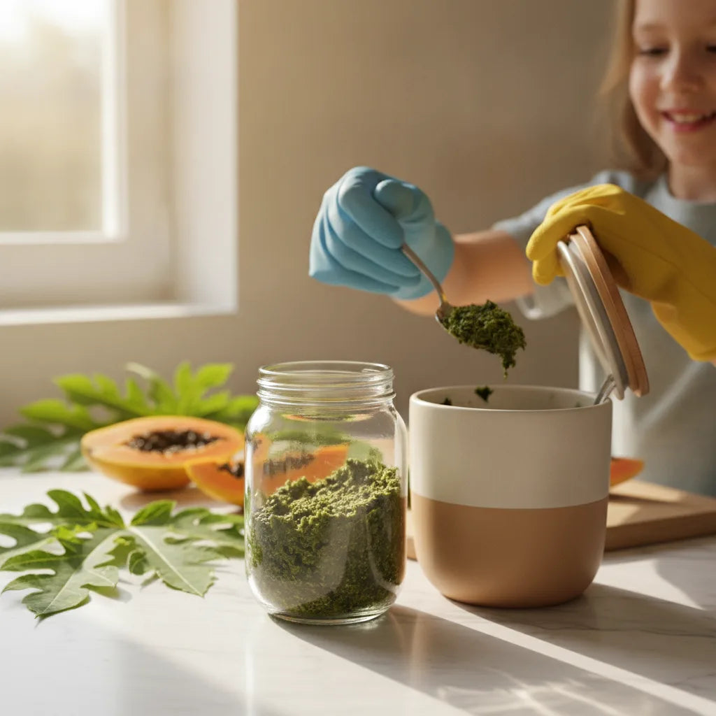 Upcycling Spent Papaya Leaf Extract: Compost, Natural Dyes, and Practical Home Uses_featured_image