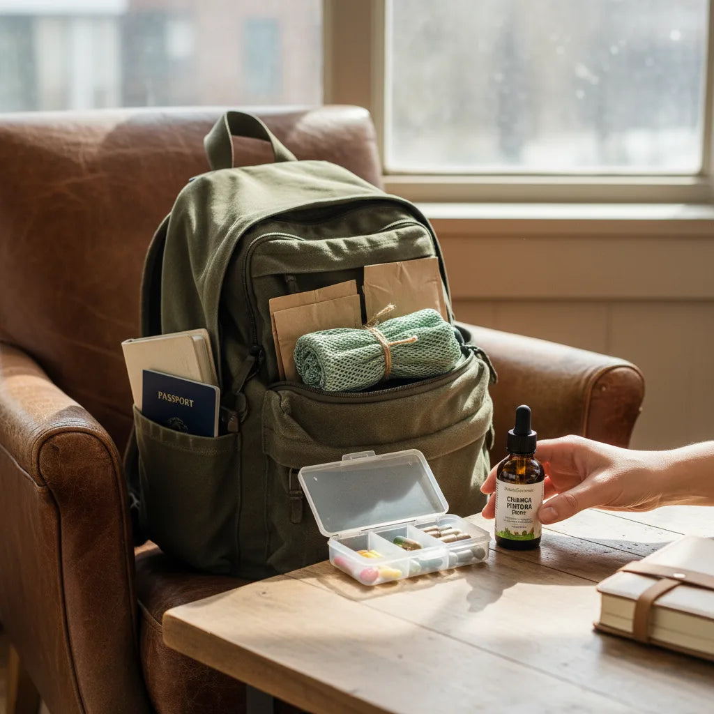 Packing chanca piedra for travel adventure