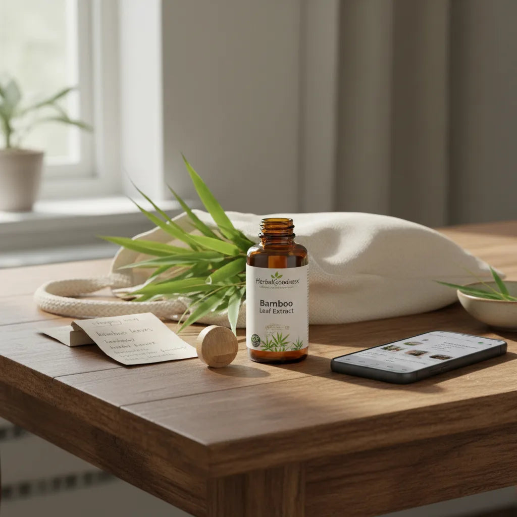 Smart shopping for bamboo extract at home