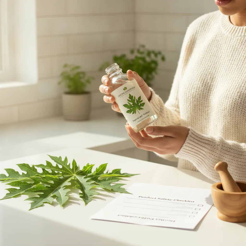 Is papaya leaf extract safe? A consumer checklist for product safety and first‑use precautions_featured_image