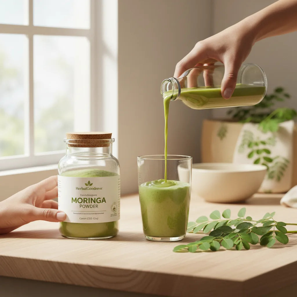Moringa Powder and Liquid: How Processing Shapes Flavor, Use, and Sust