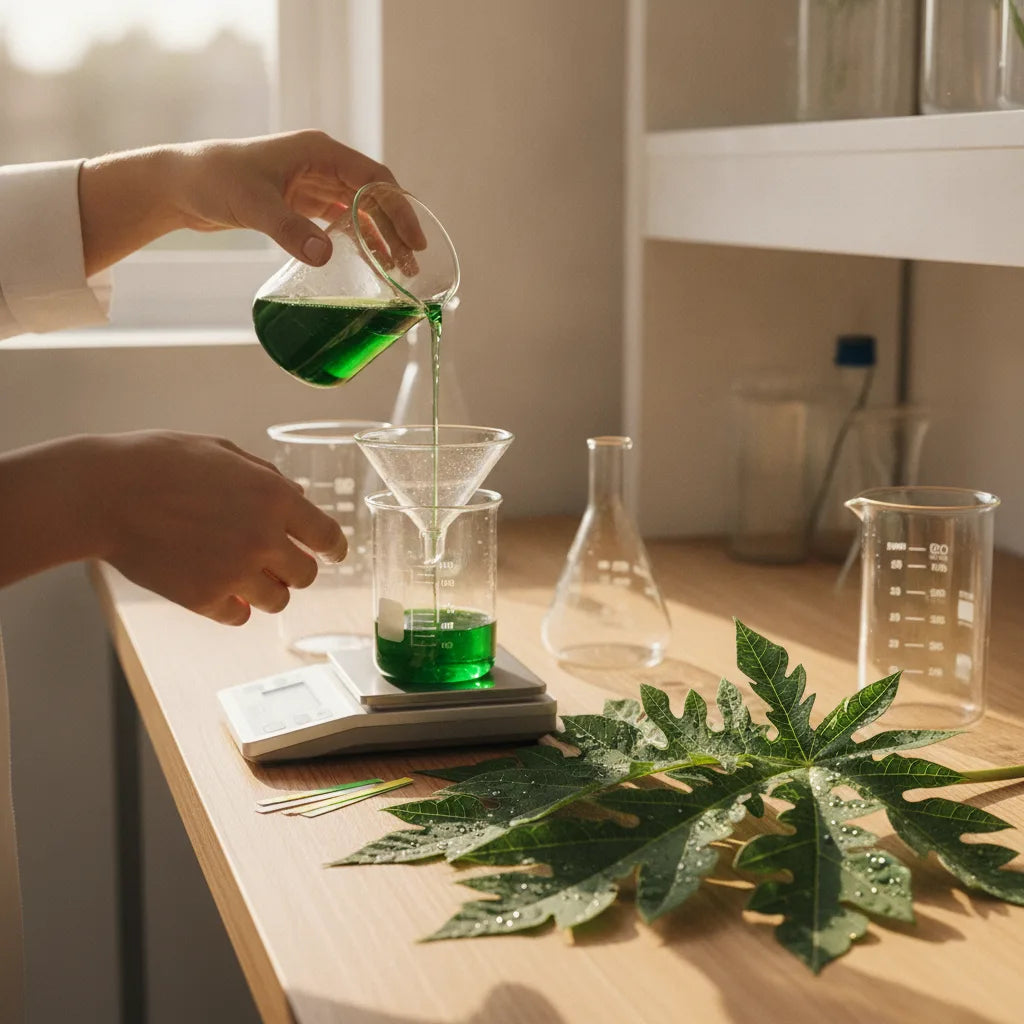 Formulating with papaya leaf extract for skincare: extraction choices, pH, and stability basics_featured_image