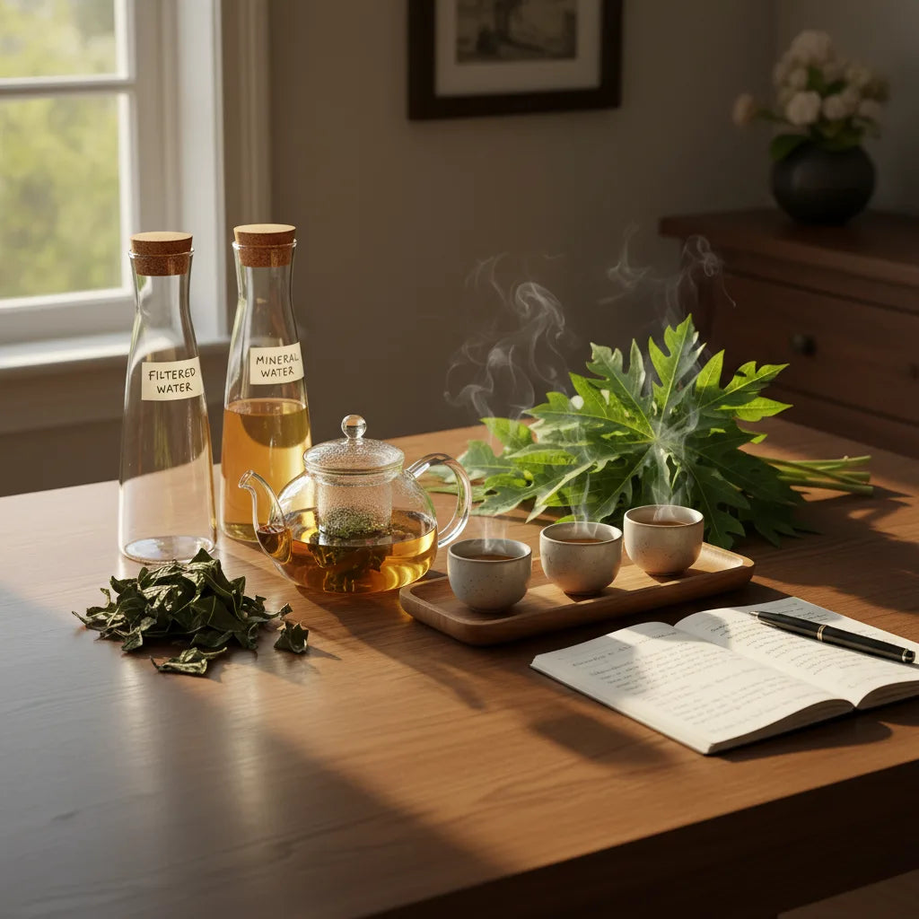 Papaya leaf tea brewing lab: simple at-home experiments to explore flavor, bitterness, and ritual_featured_image