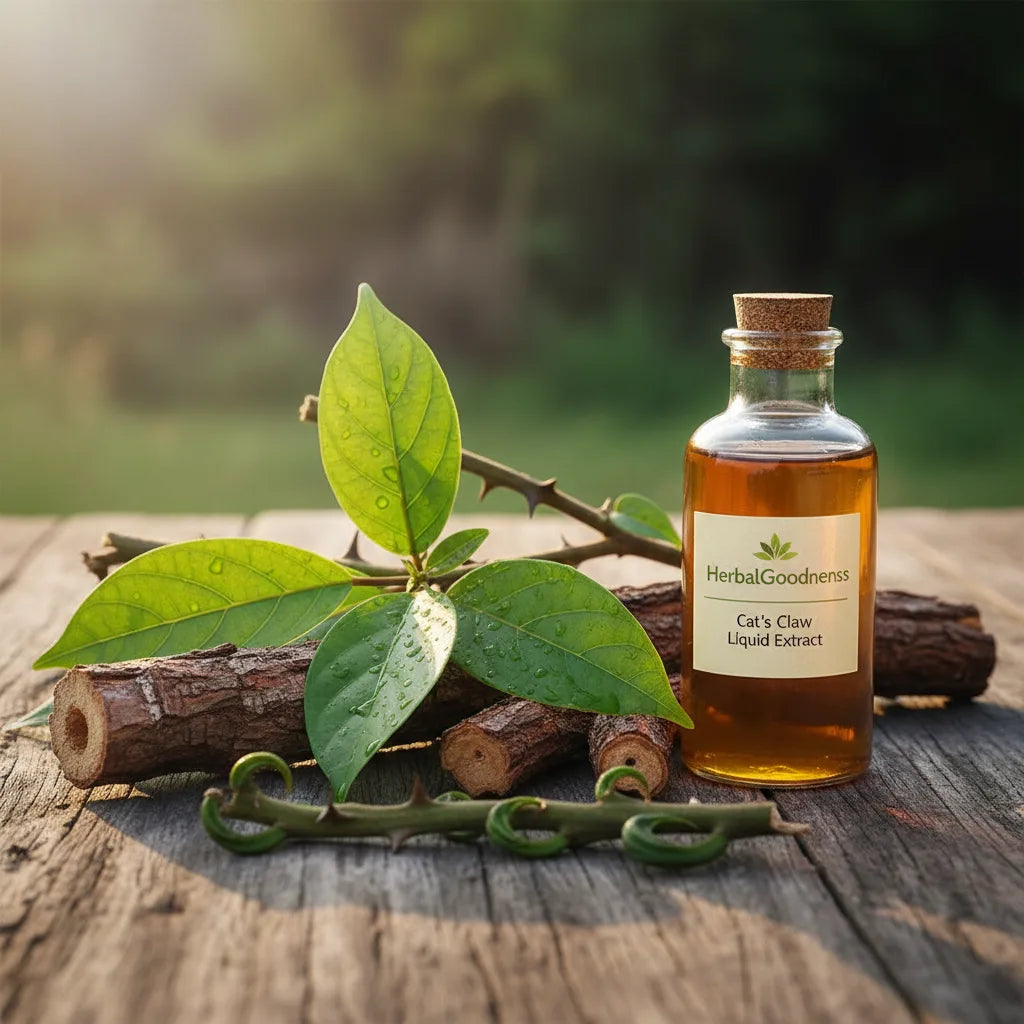 Uncaria species, HerbalGoodness extract on table