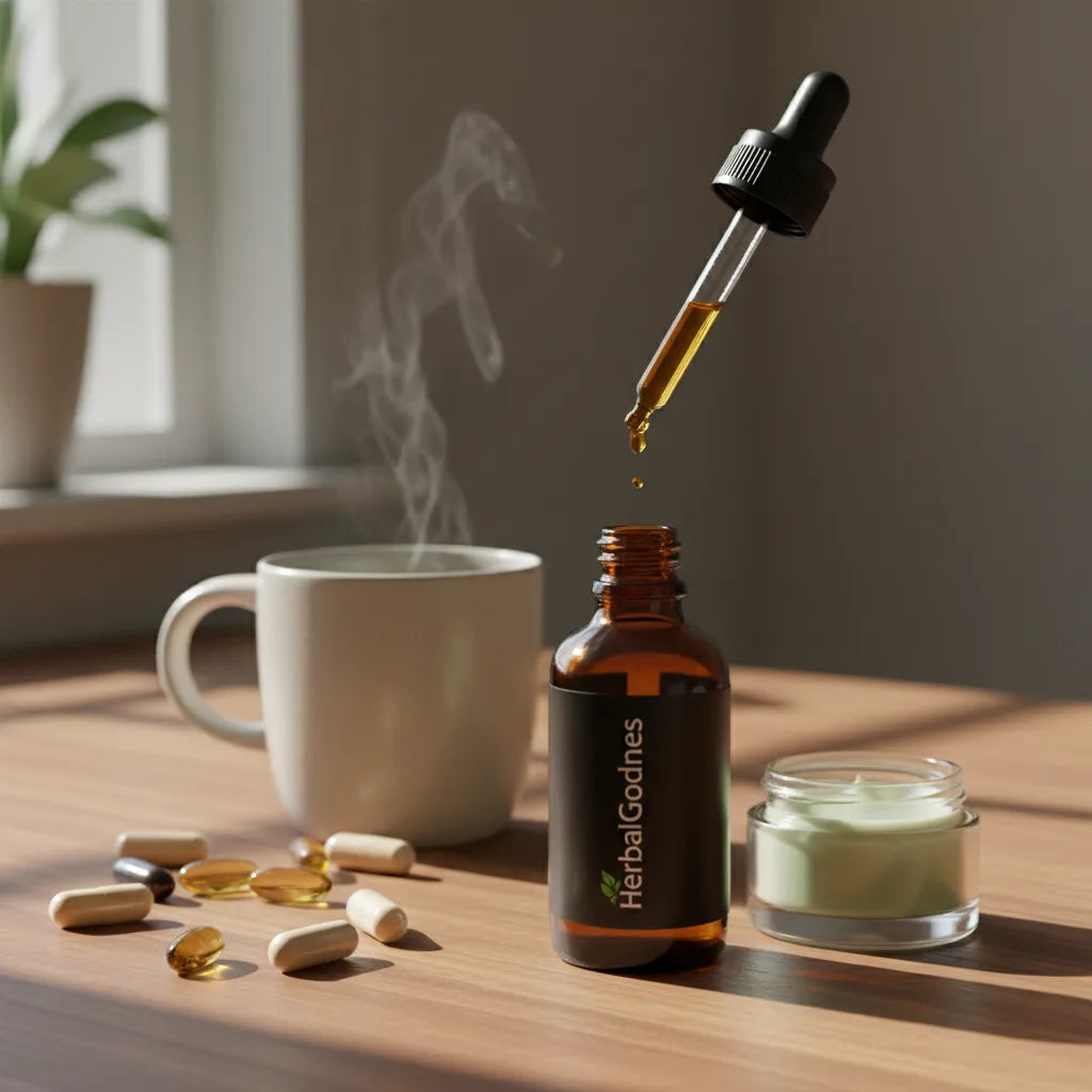 Black seed oil drops capsules topical morning routine