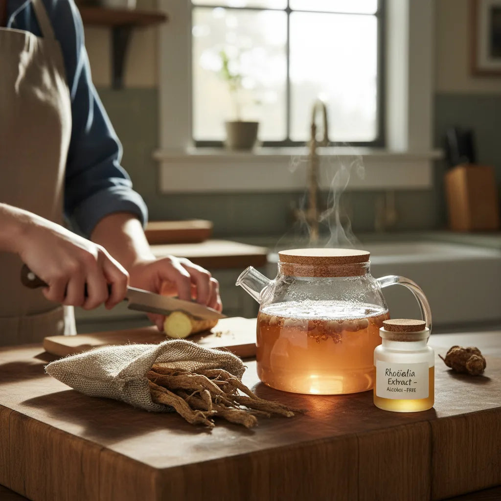 Crafting rhodiola tea and extract at home