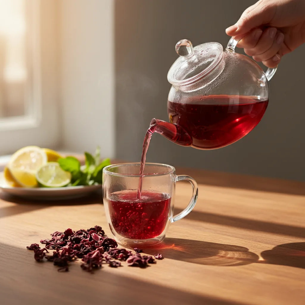 Beginner’s guide to brewing hibiscus tea from dried petals: hot, cold, and flavored methods_featured_image