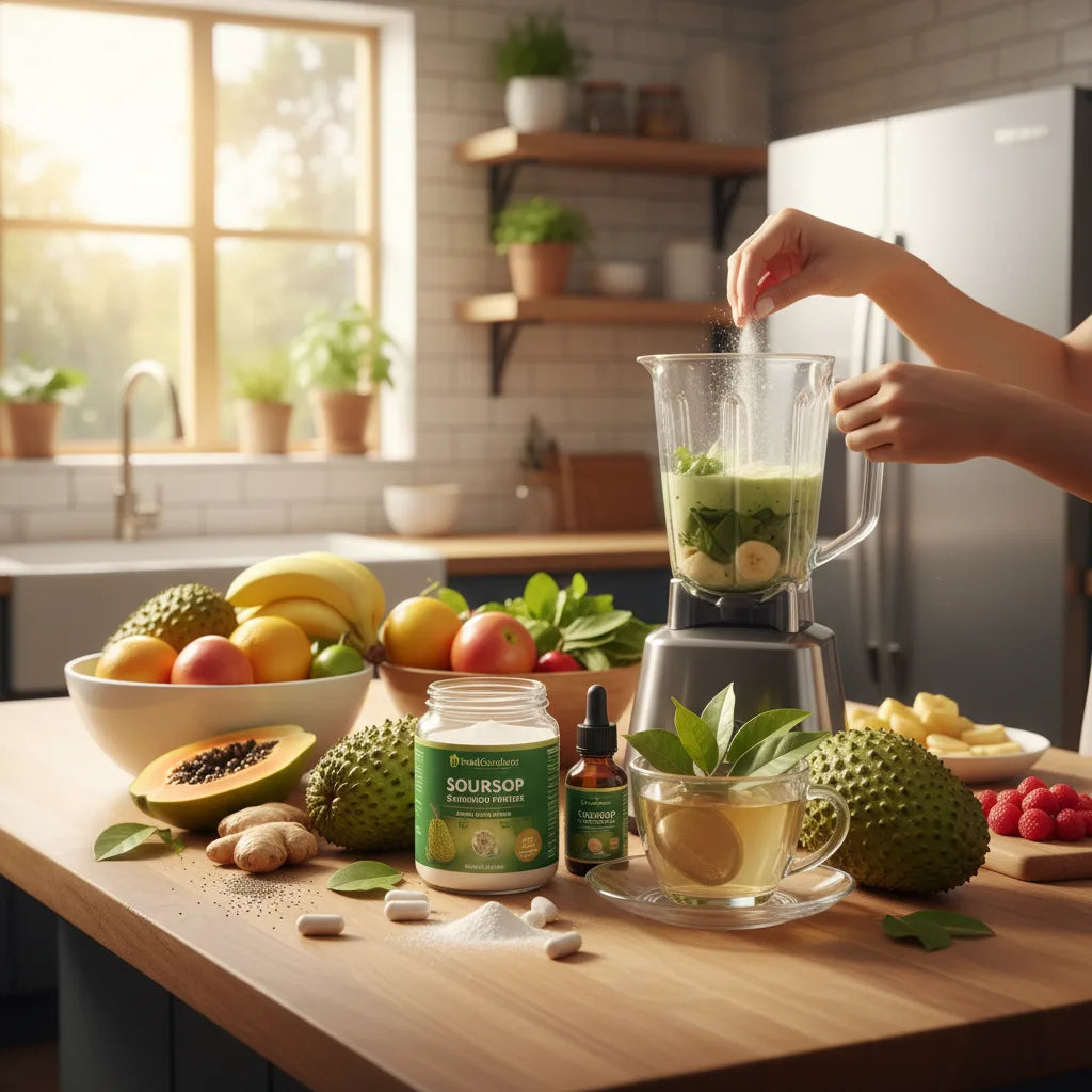 Blending soursop supplements into kitchen recipes