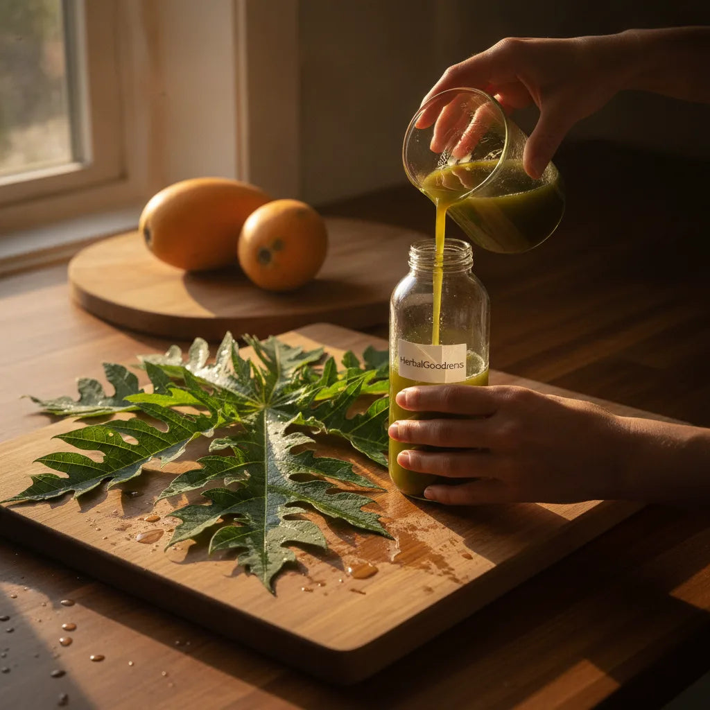 Kitchen‑Safe Guide: How to Make Papaya Leaf Juice for Platelets — Methods, Measures, and What to Watch_featured_image