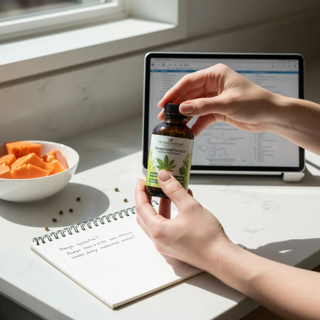 Herbal Goodness papaya Leaf Extract — a side-by-side comparison: reading labels, extract ratios, and lab info_featured_image