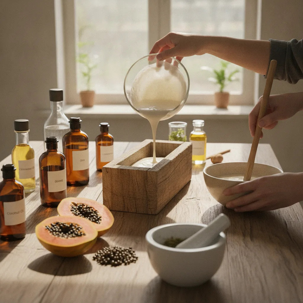 Cold‑process soapmaking with papaya seed: a small‑batch maker’s guide_featured_image