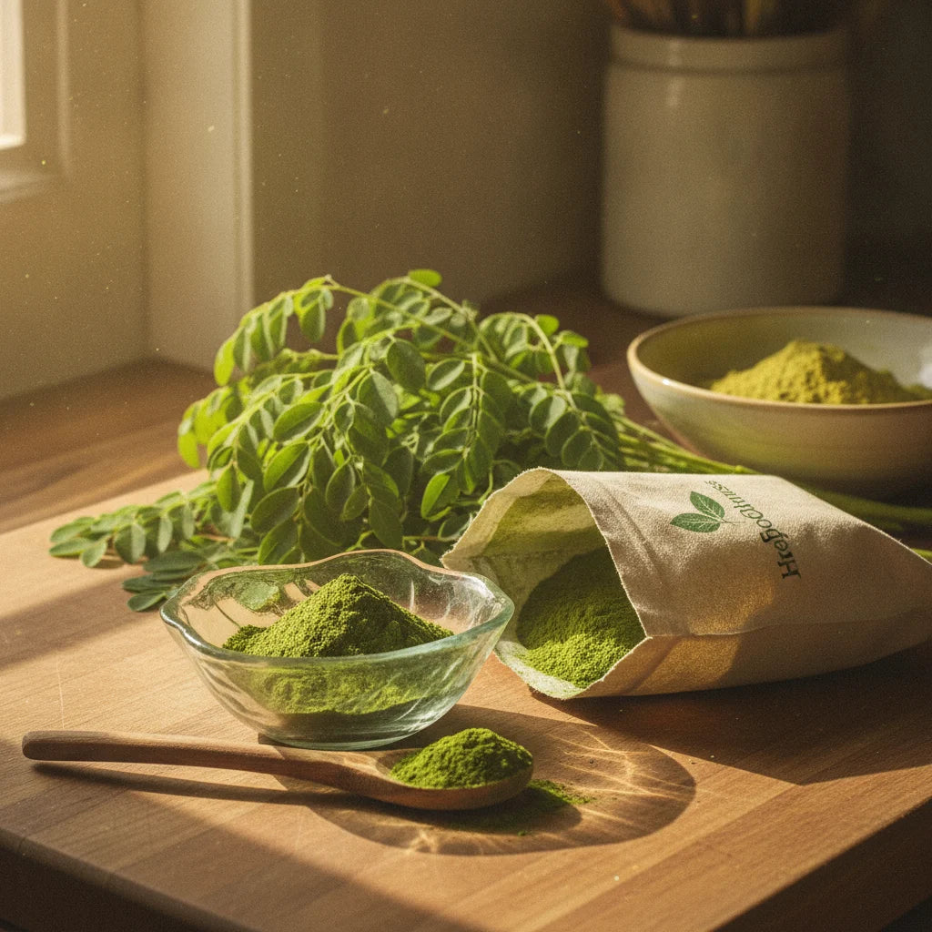 Why moringa powder changes color and flavor: the science of pigments, processing, and storage_featured_image