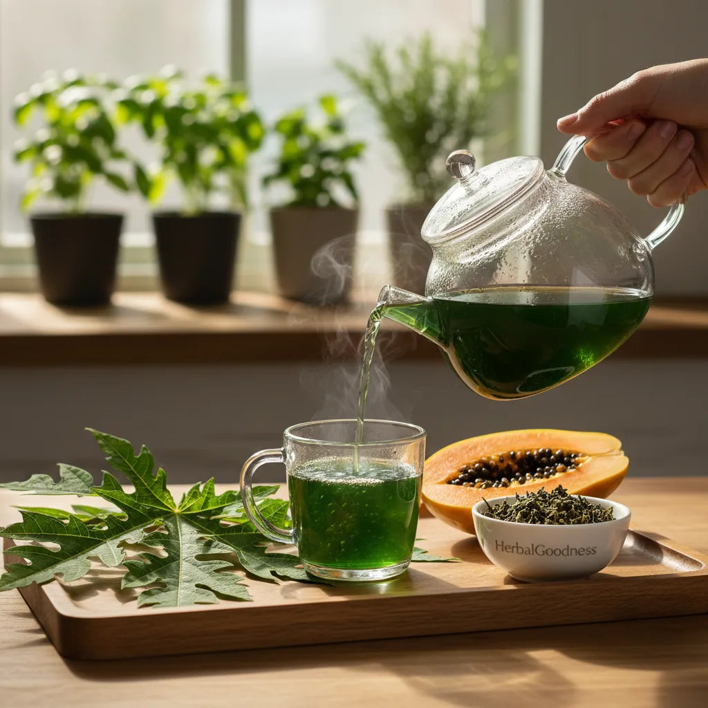 Papaya leaf tea for hair: how to brew and use gentle rinses and infusions_featured_image
