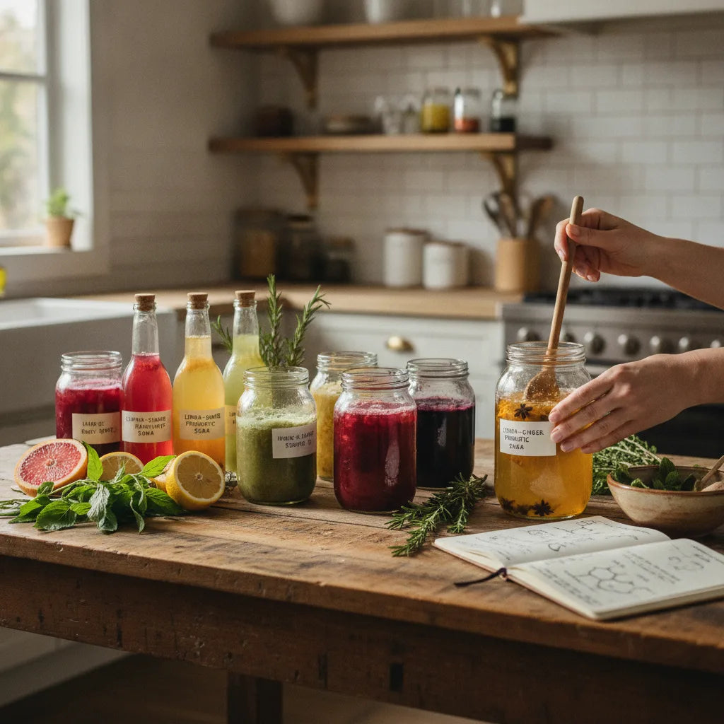 Kitchen Ferments with Gymnema: Shrubs, Syrups, and Simple Herbal Sodas_featured_image