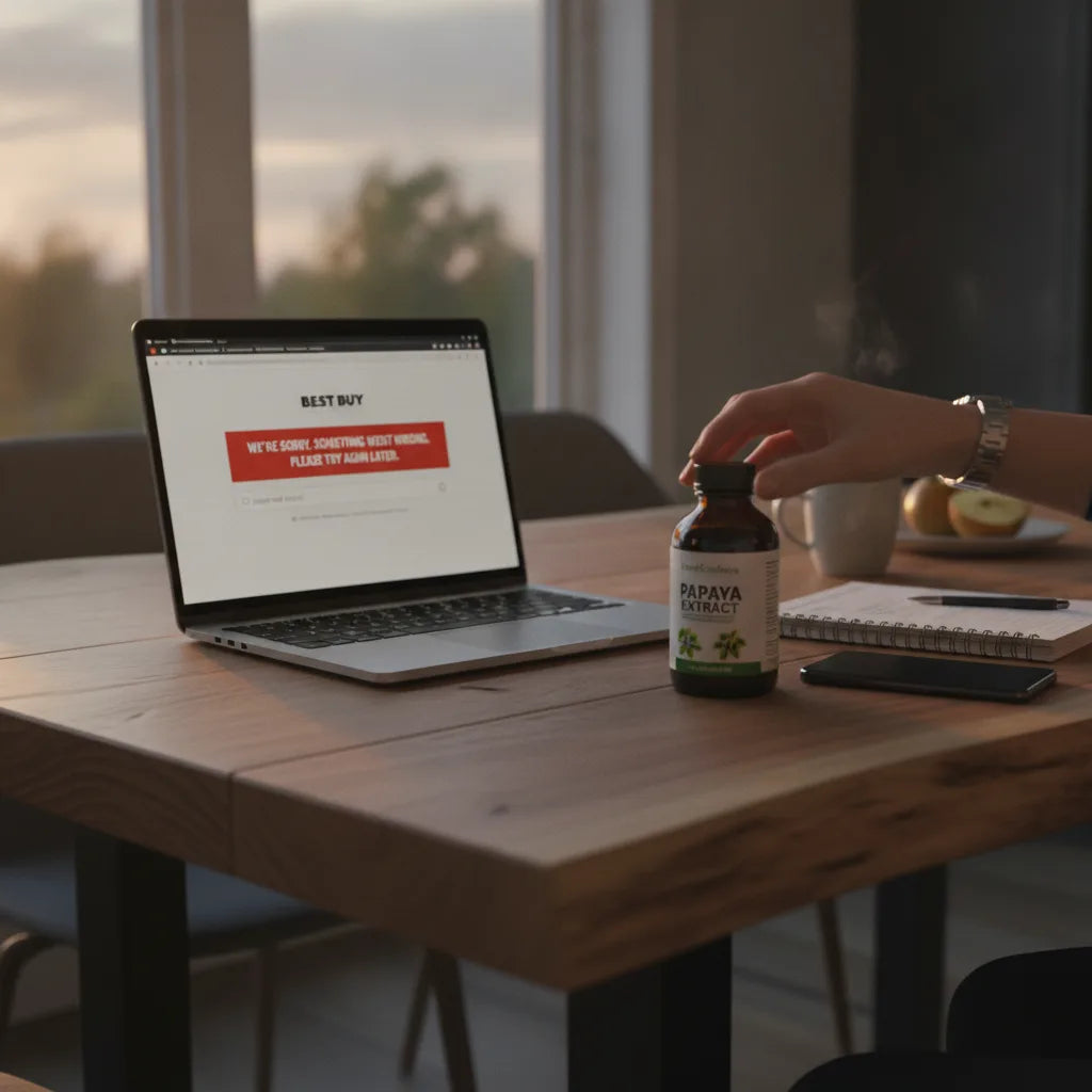 When 'Best Buy website down' — a shopper’s checklist for sourcing papaya leaf extract from alternative online sellers_featured_image