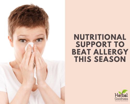 Nutritional Support to Beat Allergy Season