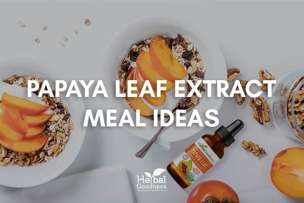 Papaya Leaf Extract Meal Ideas | Herbal Goodness
