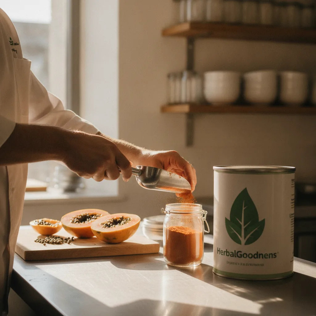 Buying Organic Papaya Seed Powder in Bulk: Storage, Portioning, and Shelf‑Life Tips for Cafés and Community Kitchens_featured_image