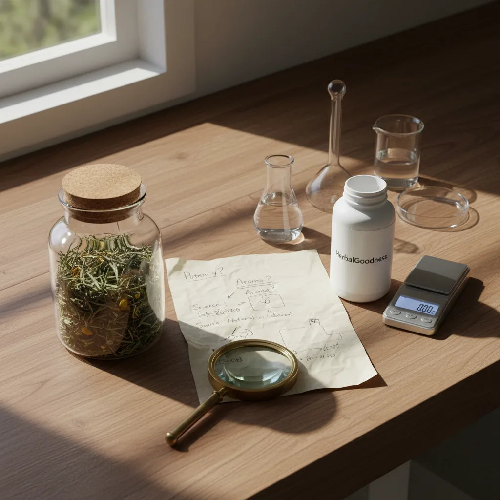 Natural and synthetic supplements side by side