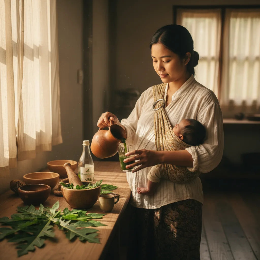 Papaya leaf juice in postpartum traditions: recipes, rituals, and practical precautions_featured_image