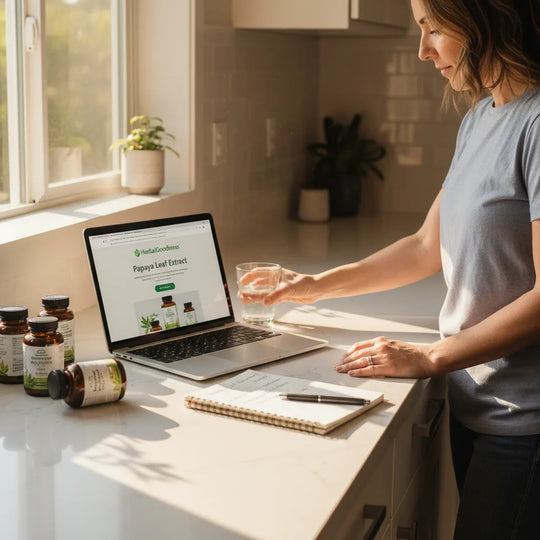 Search‑Savvy Shopping: Decoding Online Product Language for Papaya Leaf and Platelet Support