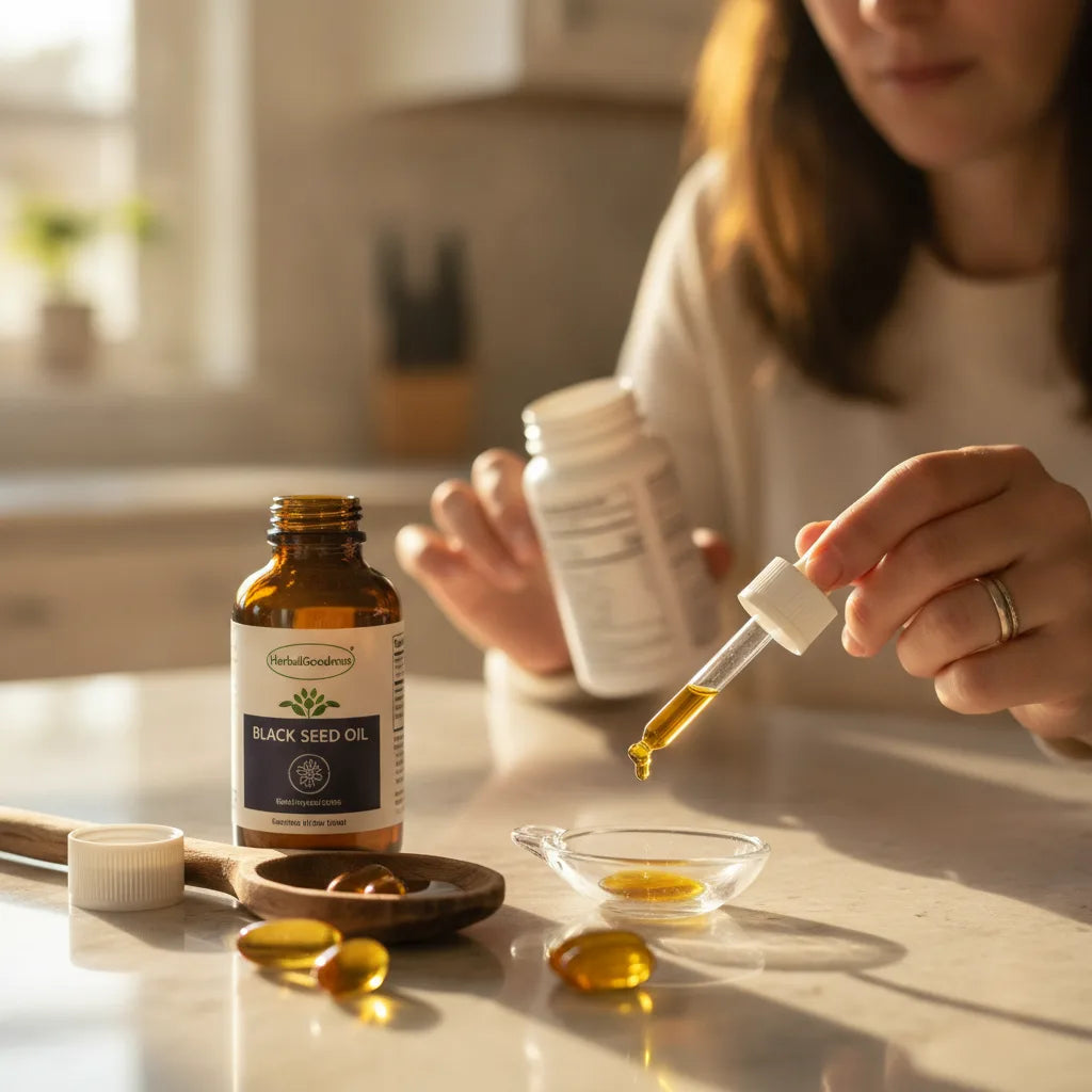 Black seed oil serving sizes demystified: converting drops, teaspoons, and capsules_featured_image