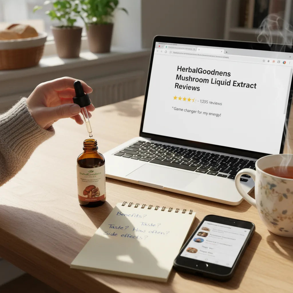 Browsing reviews and Q&A for mushroom extract