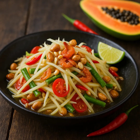 The Best Green Papaya Salad Recipe | Herbal Goodness