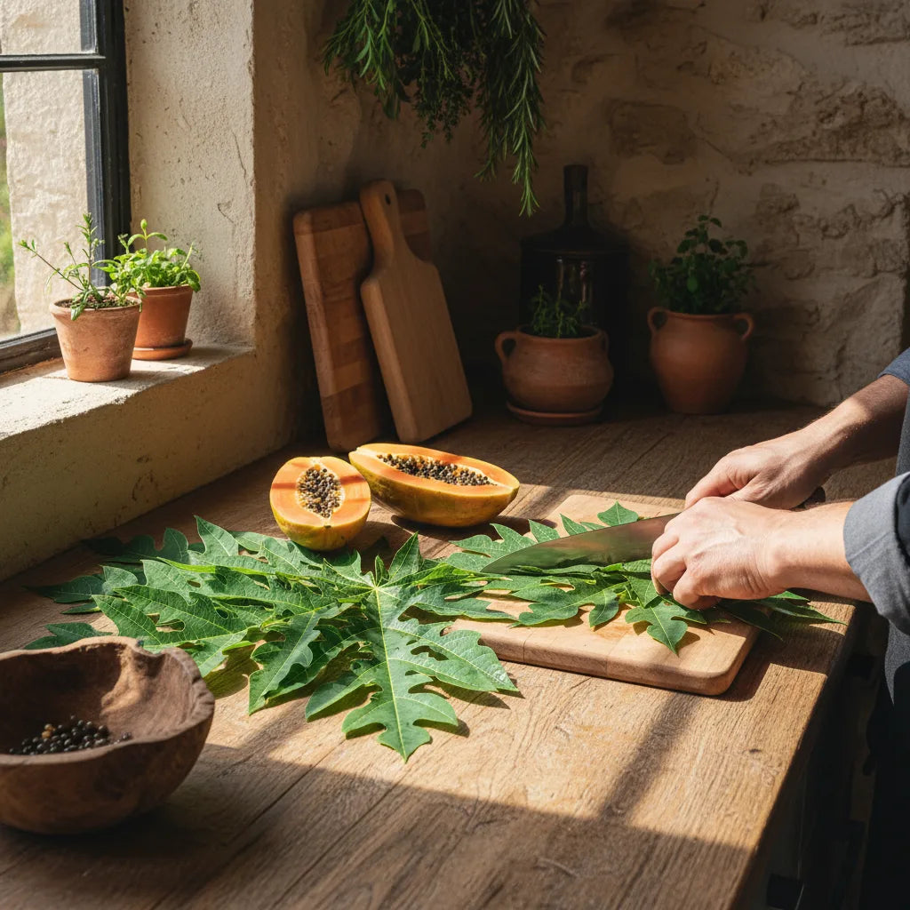 How to Use Papaya Leaves: A Chef’s Kitchen Guide to Papain, Tenderizing, and Flavorful Preparations_featured_image