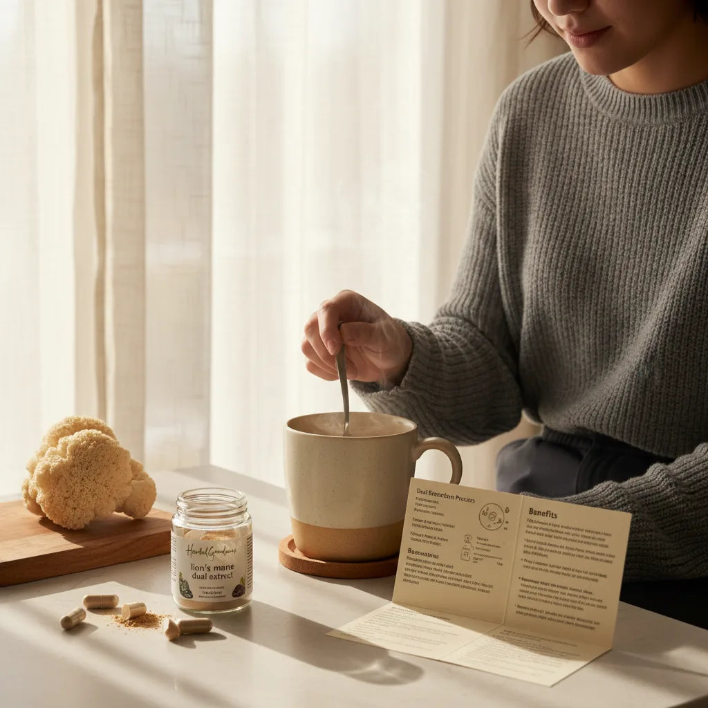 making lion’s mane extract tea at home