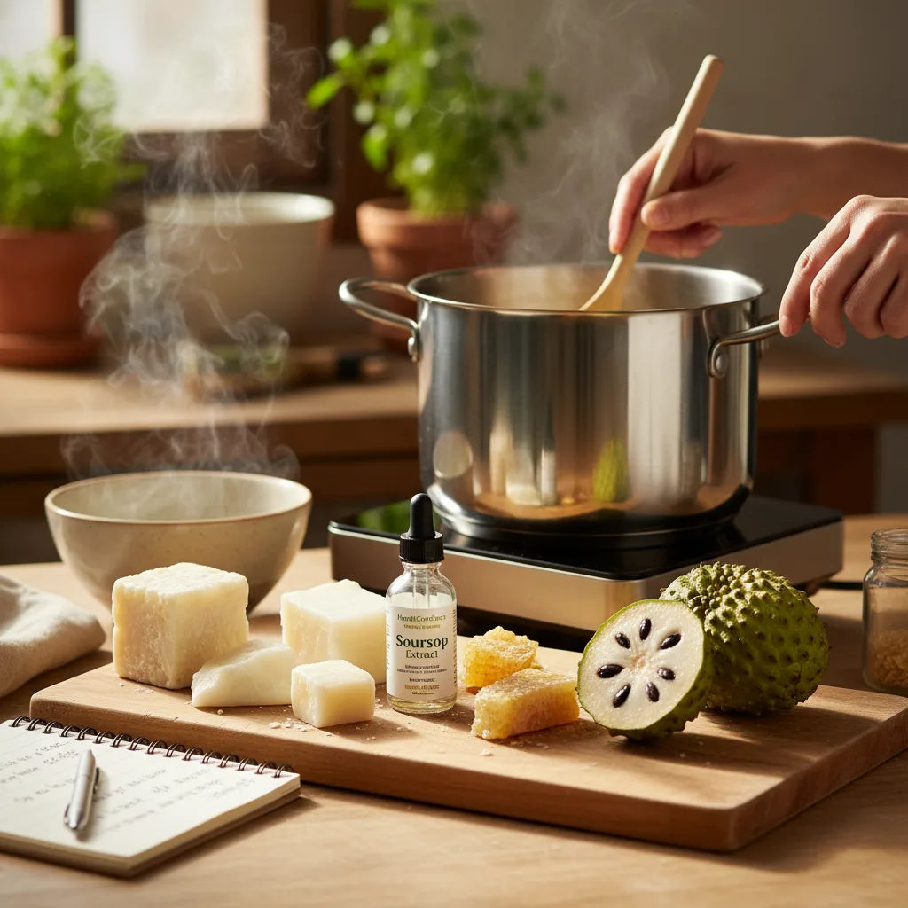 Using soursop extract in natural candlemaking: wax compatibility, scent throw, and safe blending_featured_image