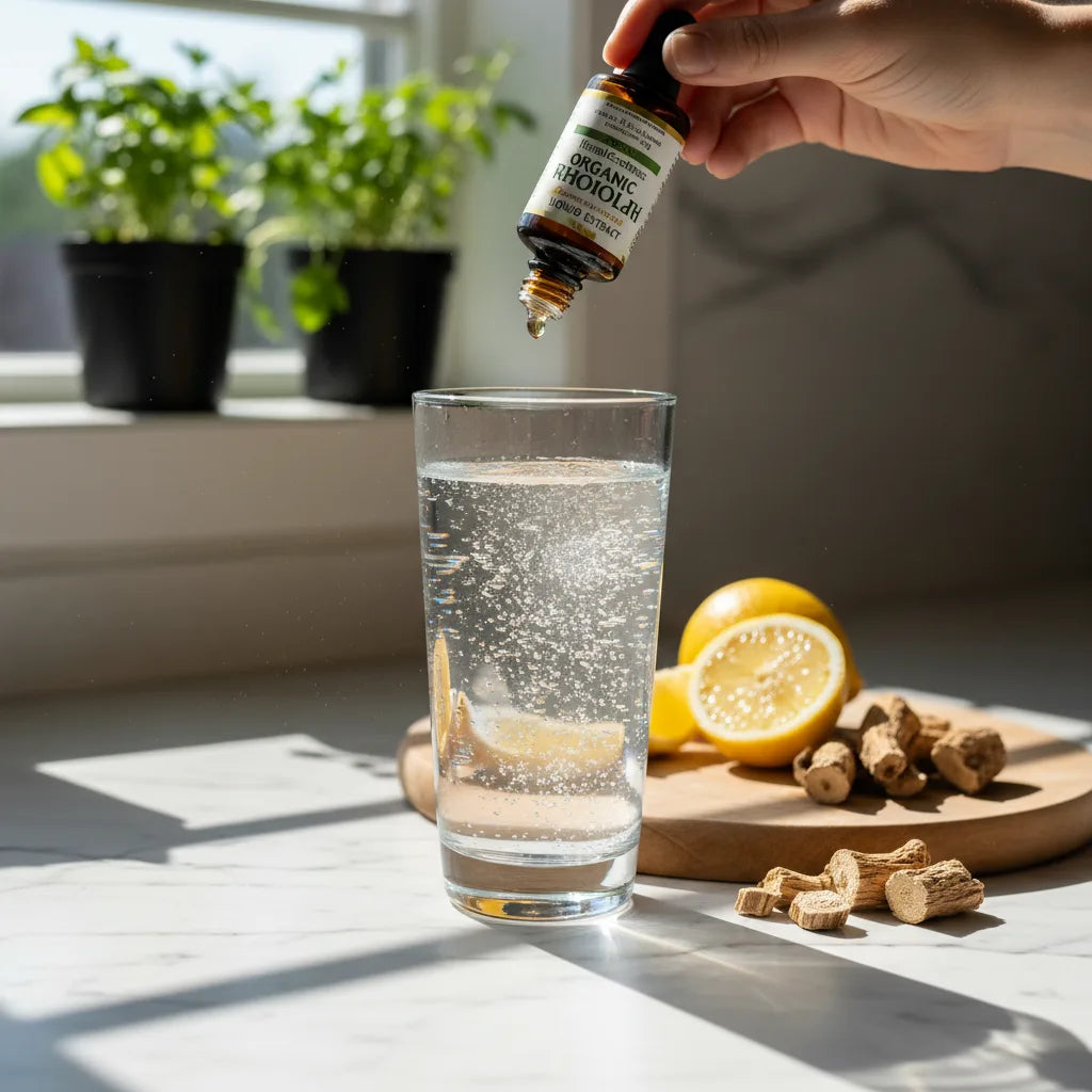 Tasting and Mixing Organic Rhodiola Liquid Extract: Beginner’s Flavor