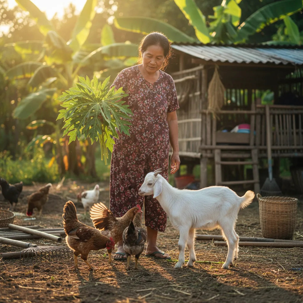 Papaya Leaf Extract in Traditional Animal Care: An Ethnobotanical Look at Uses with Livestock and Poultry_featured_image