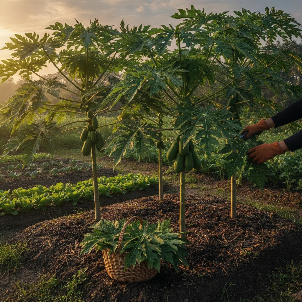 Planning a year’s supply of papaya leaf tea from your garden: plants, harvests, and storage math_featured_image