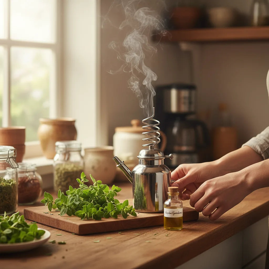 Home distillation basics: From garden oregano to oil of oregano — methods, yields, and safety for small batches_featured_image
