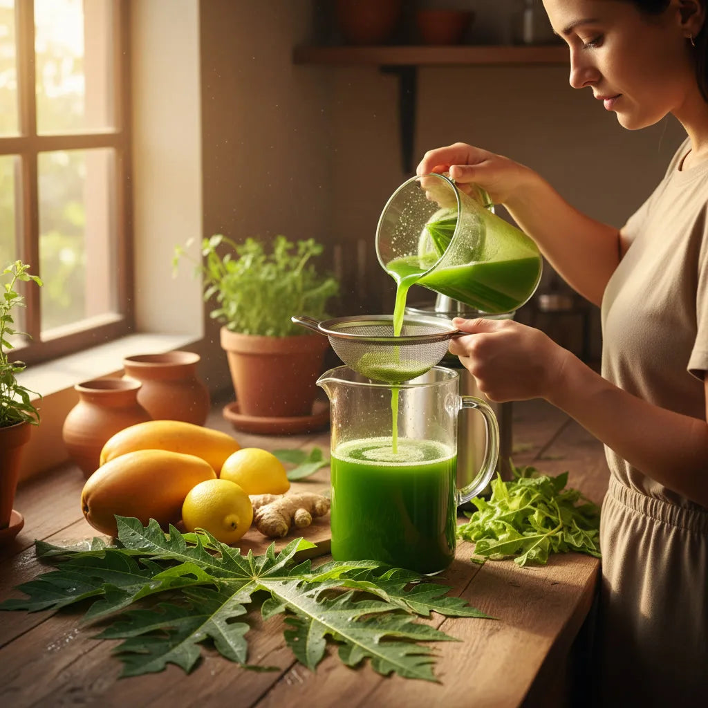 Papaya leaf juice benefits: a flavor-first guide to making, tasting, and using papaya leaf juice at home_featured_image