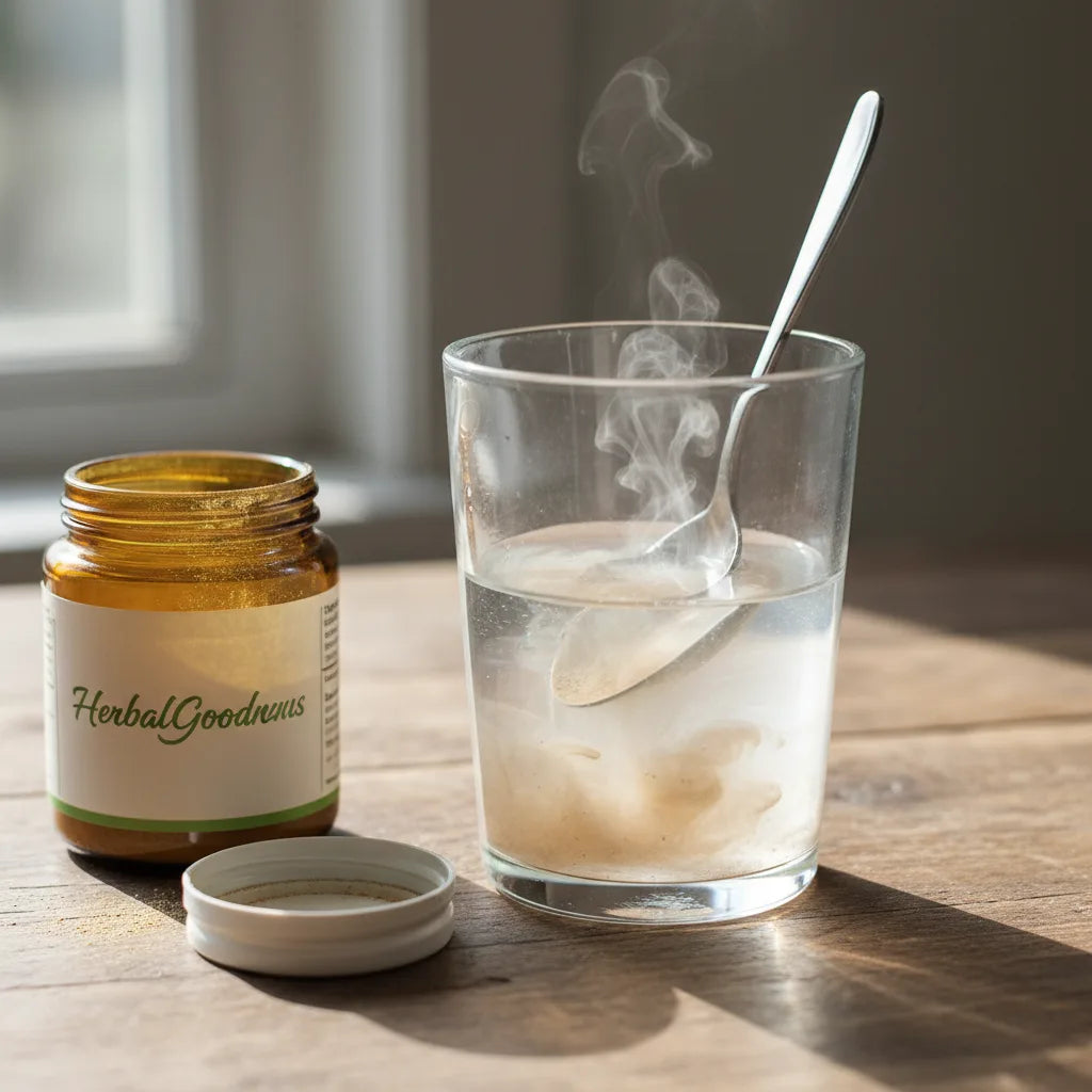 How to use Ashwagandha powder with water: simple mixing methods and flavor fixes_featured_image