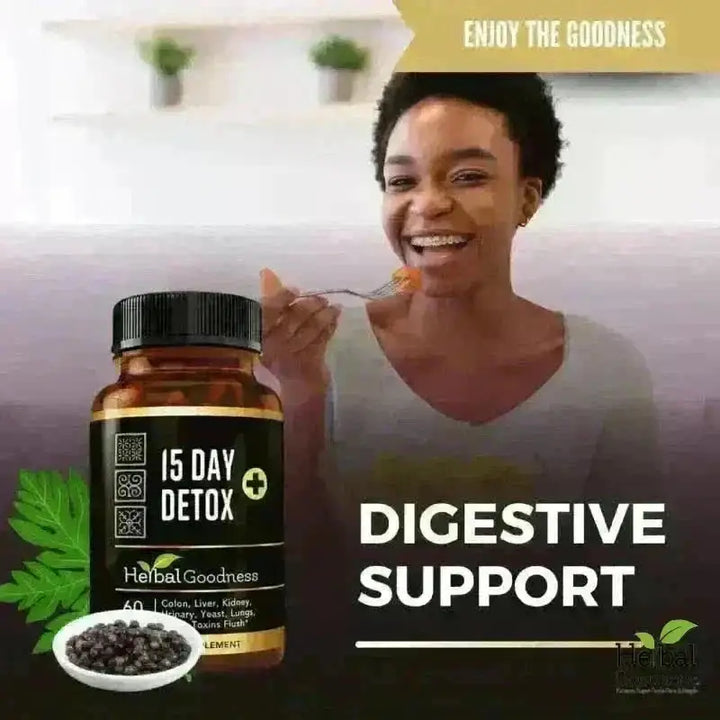 15 Day Detox - Capsules 60/600mg - Detox &amp; Cleanse Capsules Herbal Goodness 