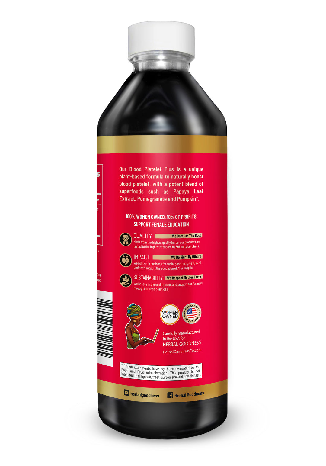 Blood Platelet Plus – Liquid Herbal Extract | 15X Strength Papaya Leaf