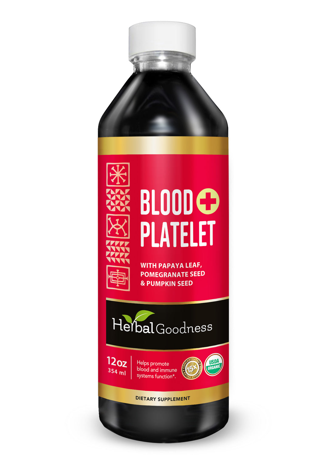 Blood Platelet Plus – Liquid Herbal Extract | 15X Strength Papaya Leaf