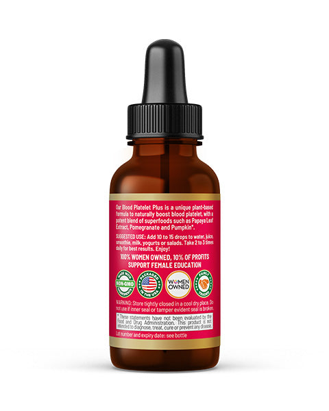 Blood Platelet Plus – Liquid Herbal Extract | 15X Strength Papaya Leaf