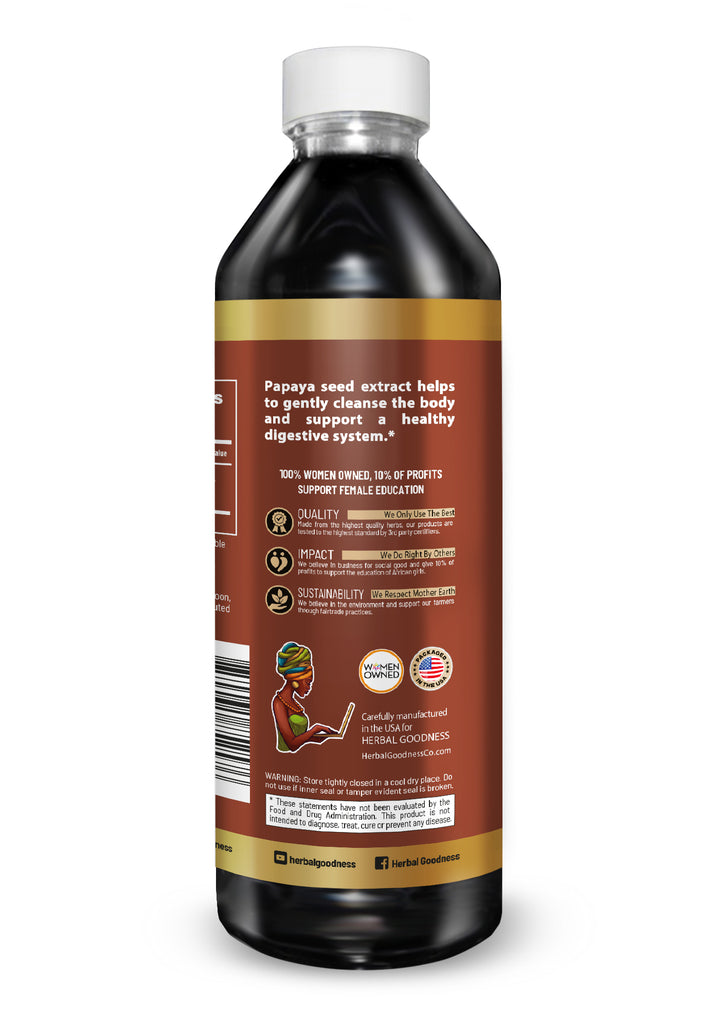 Body Detox Herbal Liquid Extract – Papaya Seed - Herbal Goodness