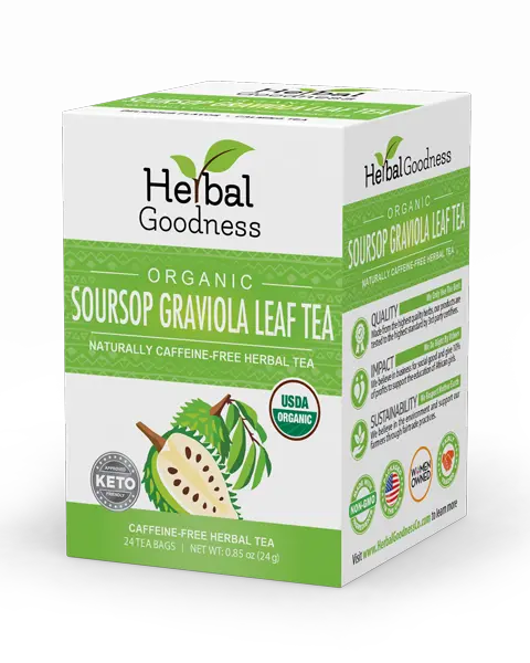 Organic Soursop (Graviola) Leaf Tea · 24 Bags