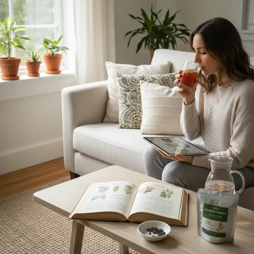 Papaya seeds close-up