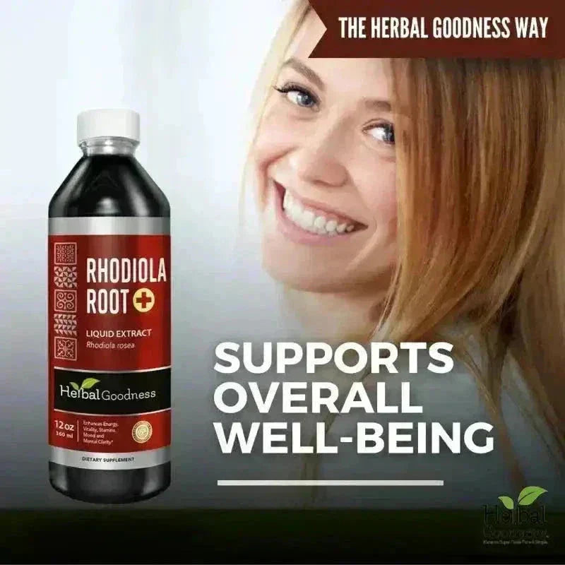 Rhodiola Root Organic Liquid Extract – Natural Adaptogen for Energy, Stamina & Stress Wellness | Buy Online Liquid Extract Herbal Goodness 